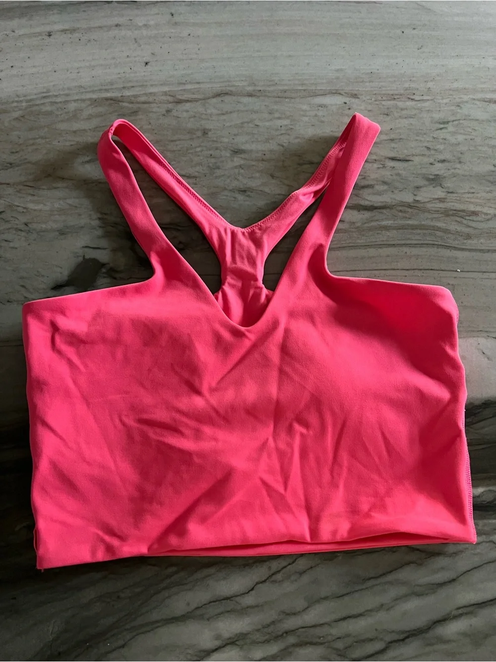 lululemon athletica Vibrant Pink Racerback Crop Sports Bra